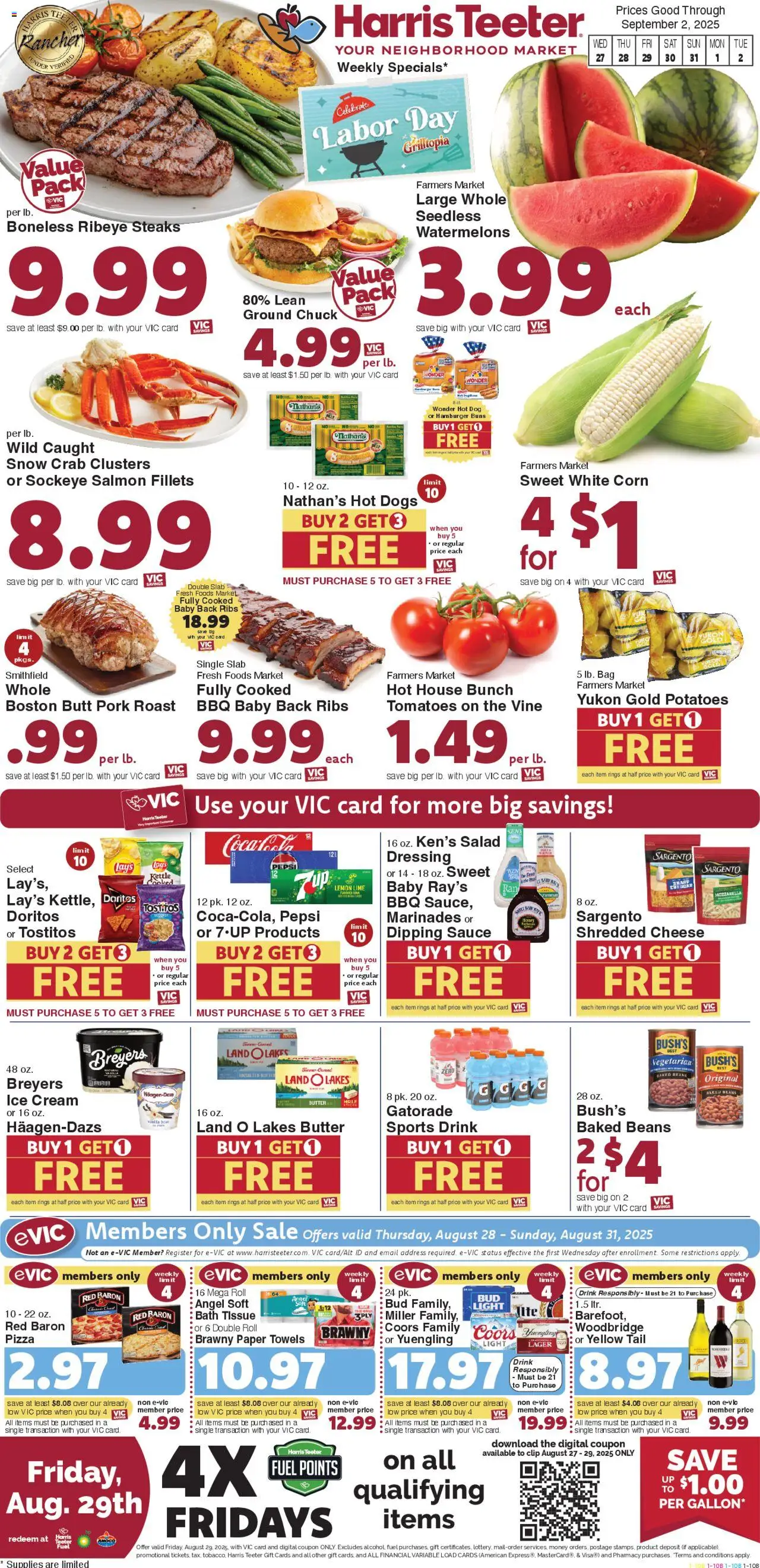 Harris Teeter Weekly Ad from 08/27/2025 - Flyer - Page number 1