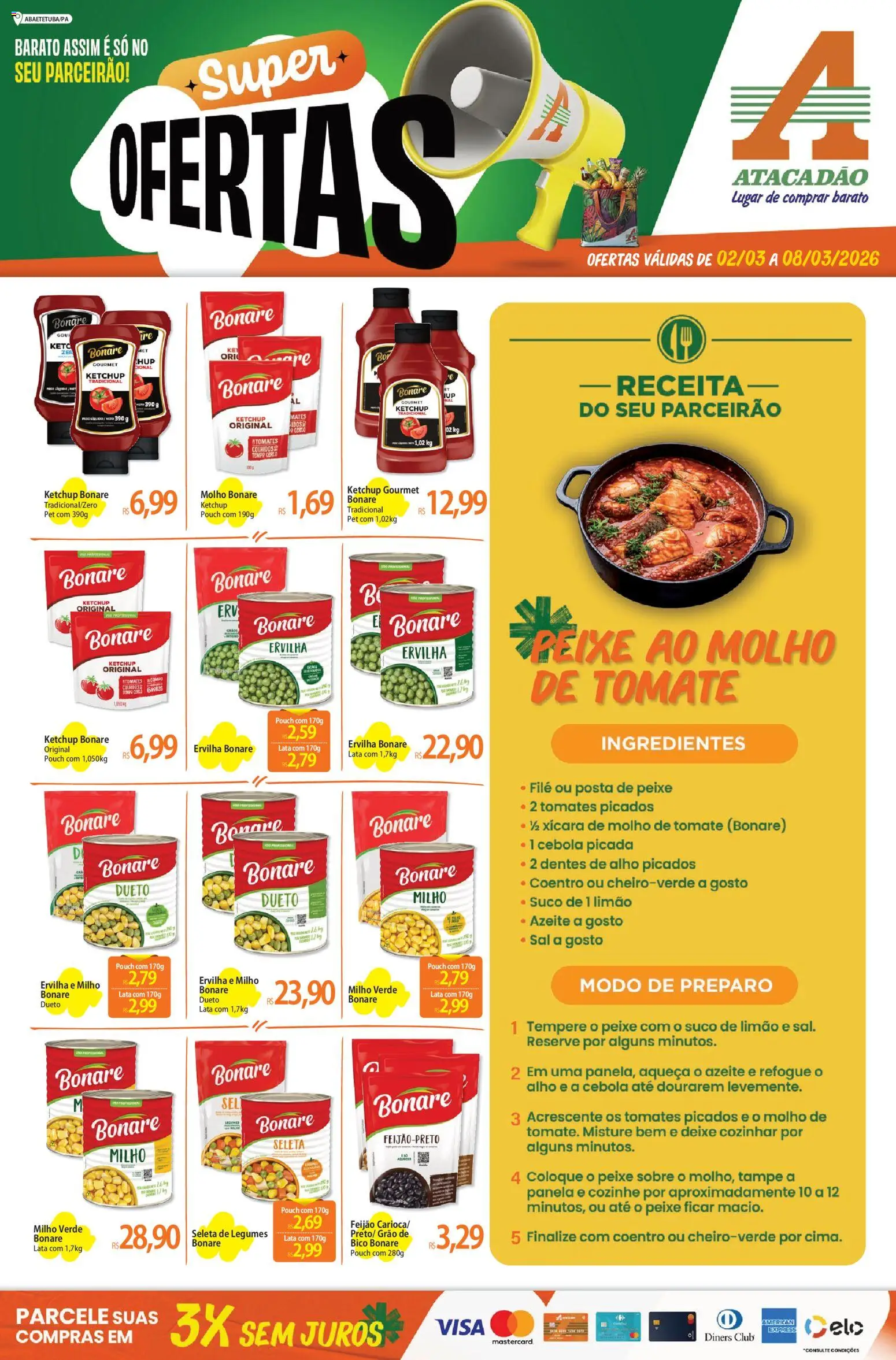 Pré-Visualização do folheto "ofertas - PA" da loja Atacadão válido a partir de 02/03/2026