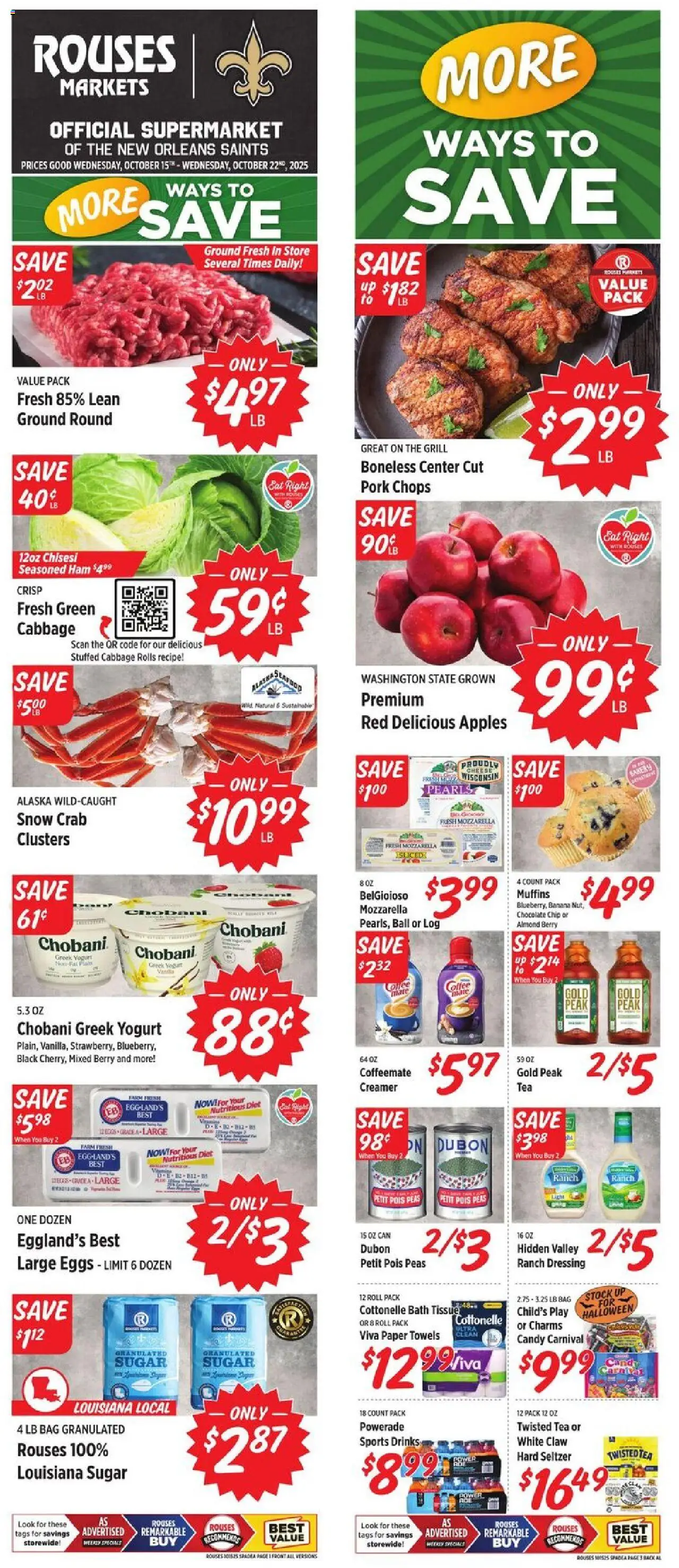 Rouses Weekly Ad - AL from 10/15/2025 - Flyer - Page number 1