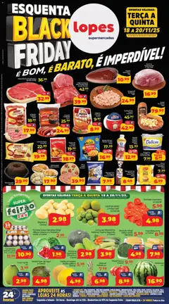 Pré-Visualização do folheto "Black Friday" da loja Lopes Supermercados válido a partir de 18/11/2025 | Página: 1