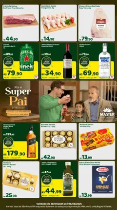 Pré-Visualização do folheto "Ofertas Super Pai" da loja Master válido a partir de 28/07/2025
