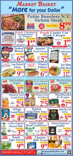 Ad Preview of Market Basket Ad from 10/26/2025