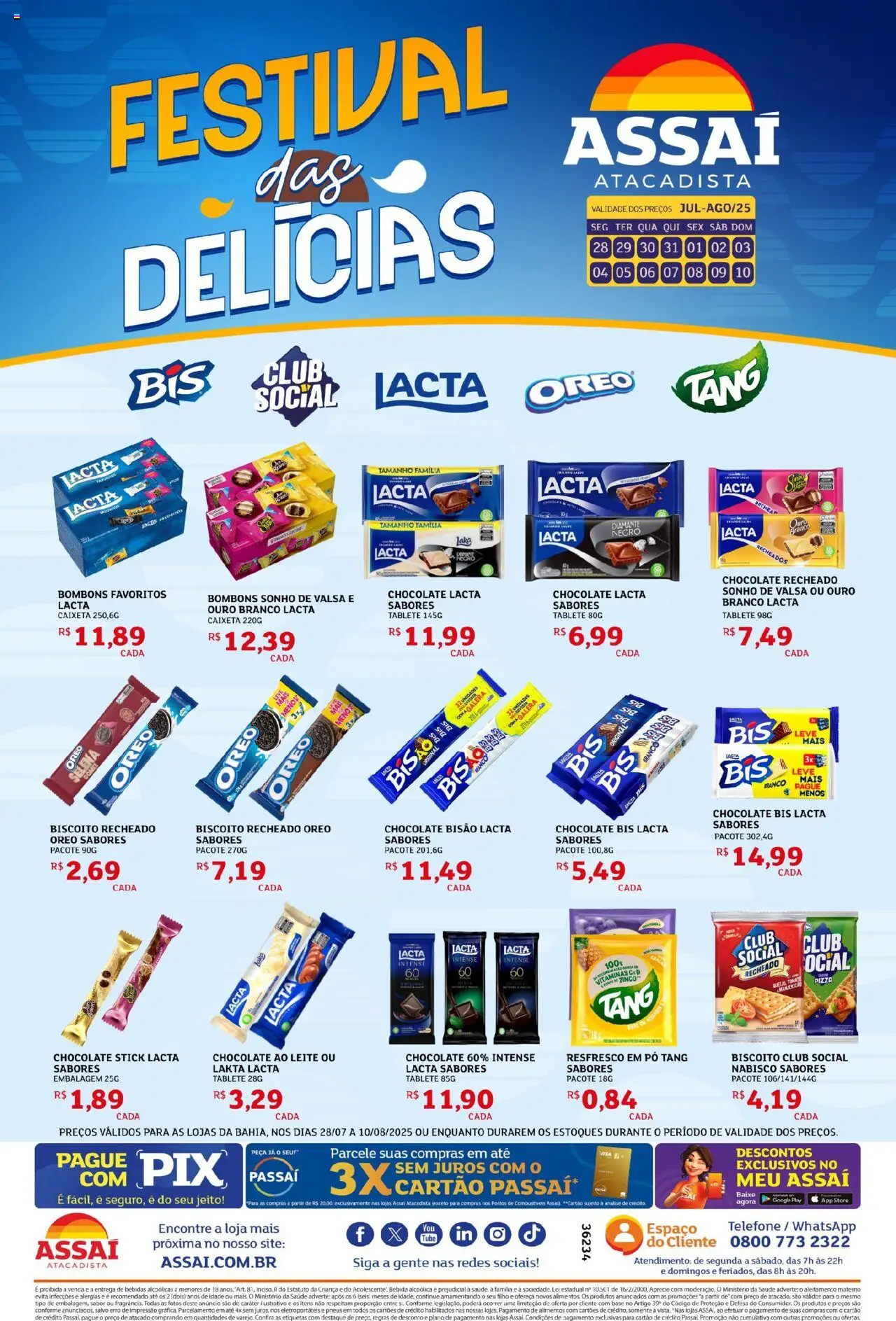 Assaí Atacadista folheto "Encarte - BA" válido a partir de 28/07/2025 - número de página 1