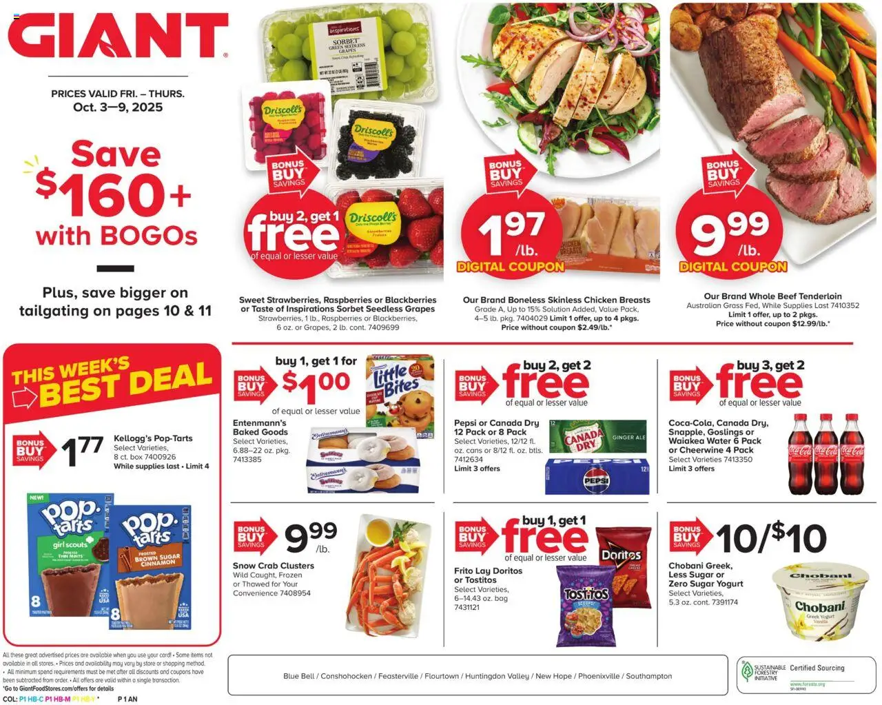 Giant Weekly Ad from 10/03/2025 - Flyer - Page number 1