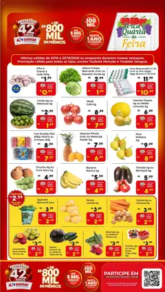 Pré-Visualização do folheto "Ofertas Feira" da loja Semar Supermercado válido a partir de 21/10/2025
