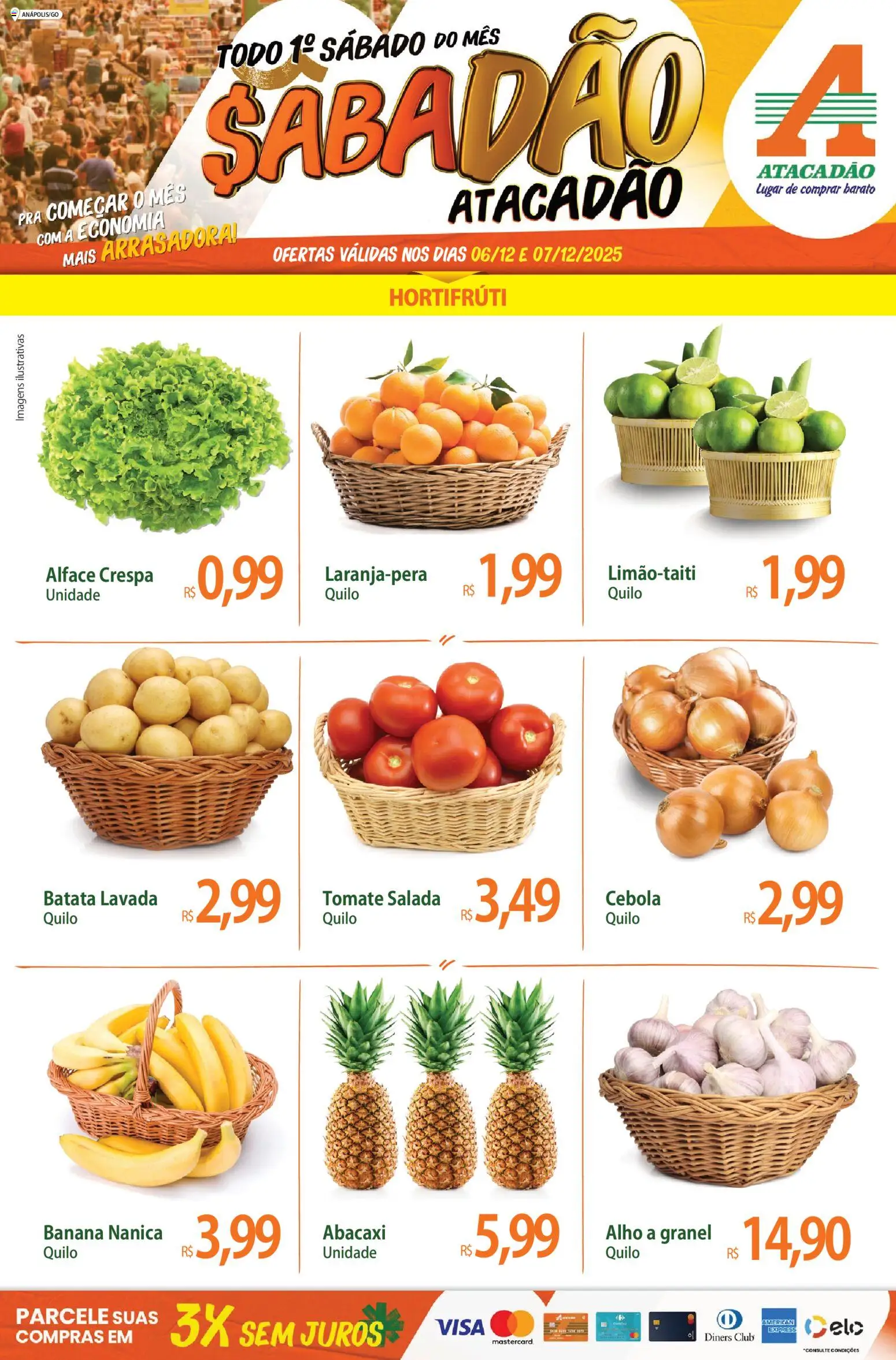 Pré-Visualização do folheto "Ofertas - GO" da loja Atacadão válido a partir de 06/12/2025