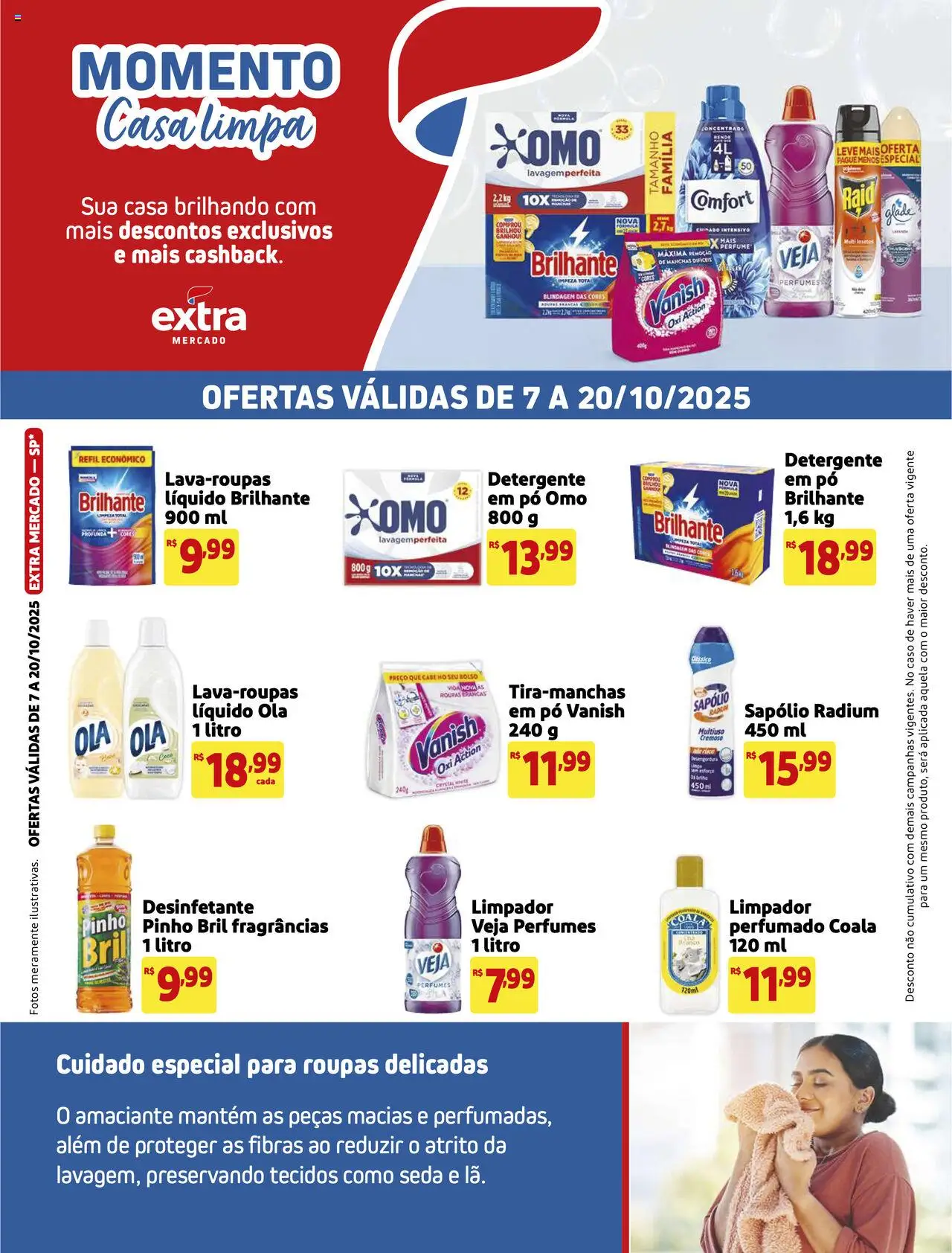 Extra folheto "Ofertas de Mercado Casa Limpa" válido a partir de 07/10/2025 - número de página 1