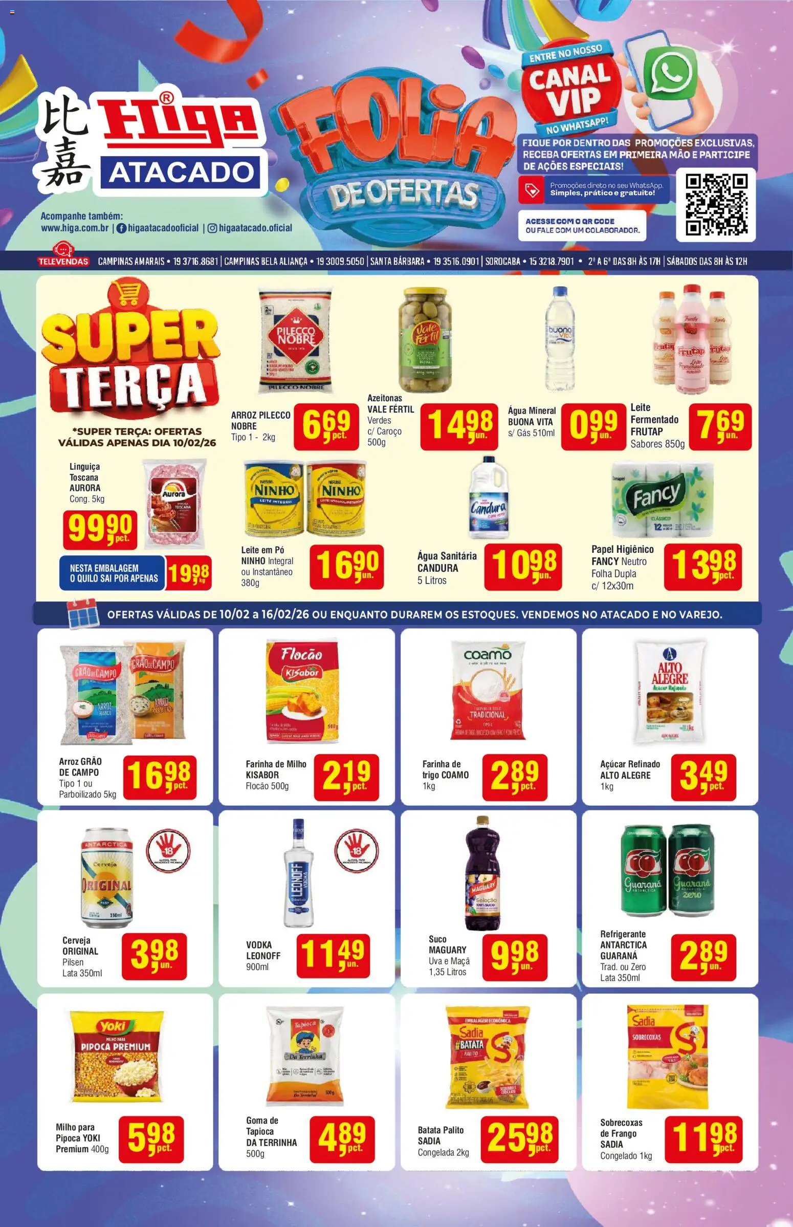 Pré-Visualização do folheto "Ofertas da semana" da loja Higa Atacado válido a partir de 10/02/2026