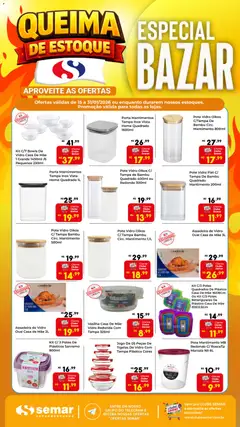 Pré-Visualização do folheto "Ofertas Bazar" da loja Semar Supermercado válido a partir de 15/01/2026