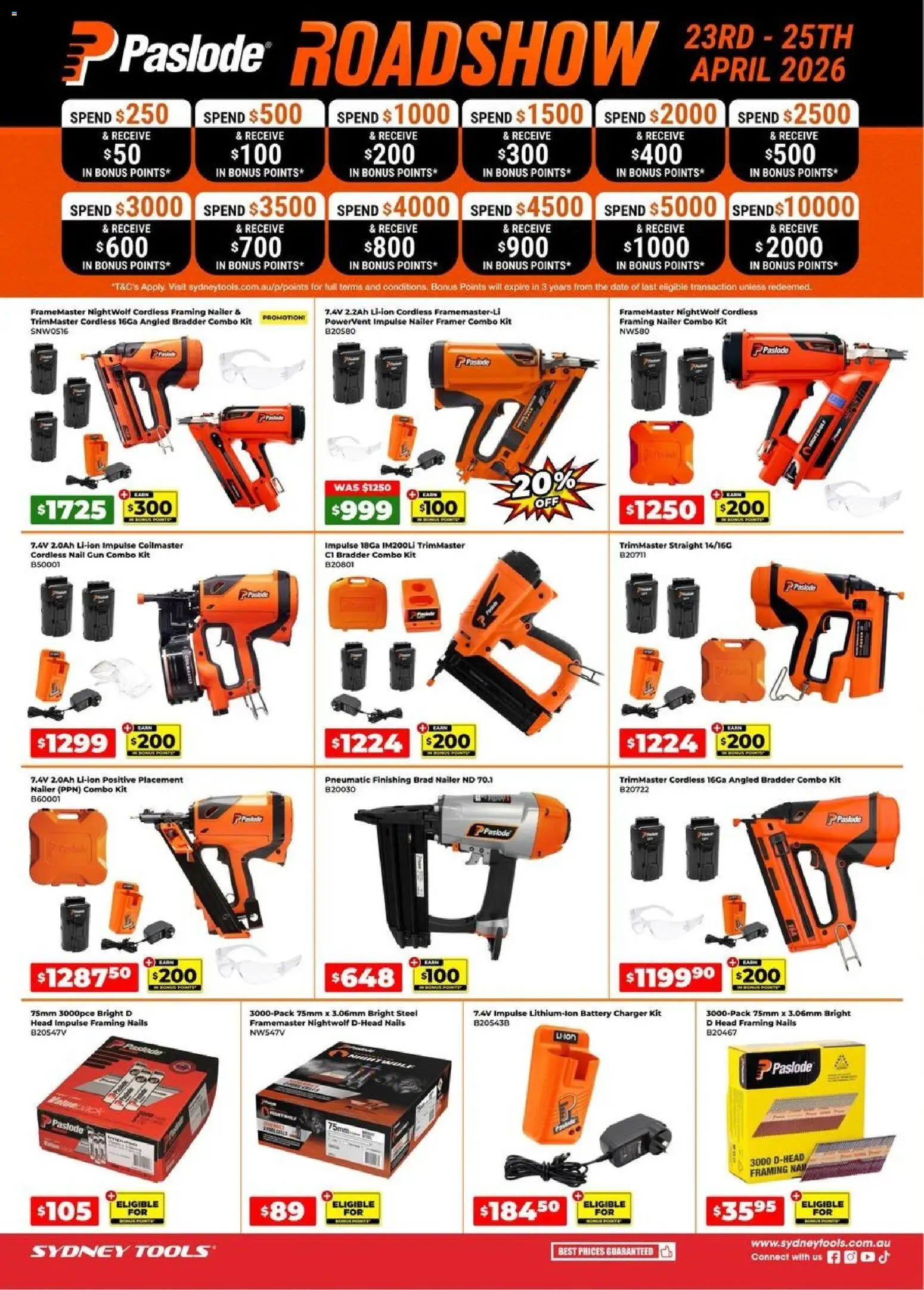 Preview of catalogue Sydney Tools catalogue from shop Sydney Tools valid 23/04/2026