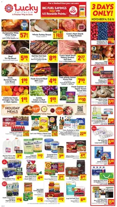 Ad Preview of Lucky Supermarkets Weekly Ad from 11/12/2025 | Page: 1