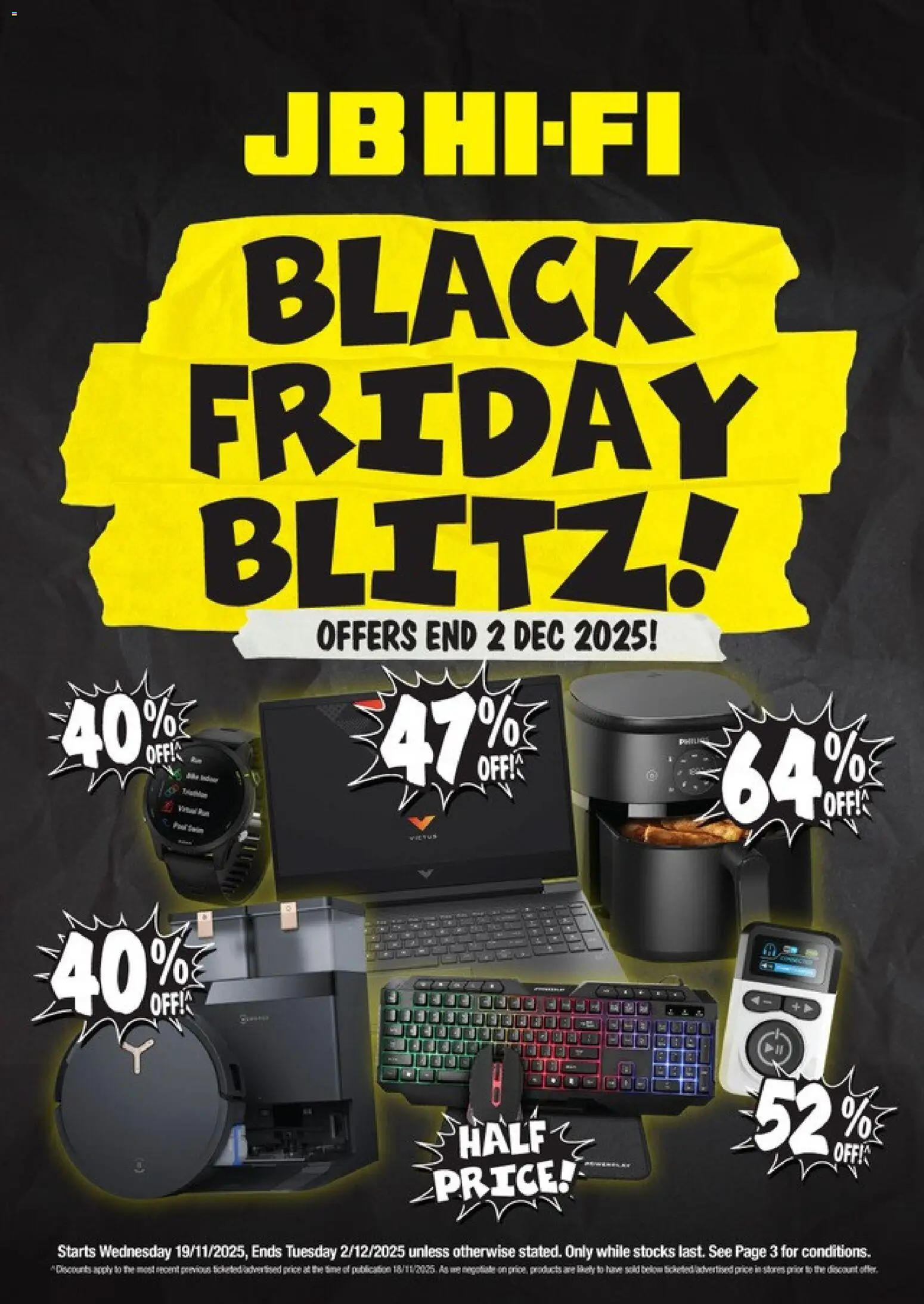 Preview of catalogue Black Friday from shop JB Hi-Fi valid 19 Nov 2025