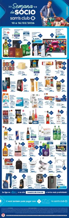 Pré-Visualização do folheto "Sam's Club ofertas Semana do Sócio" da loja Sam's Club válido a partir de 10/03/2026