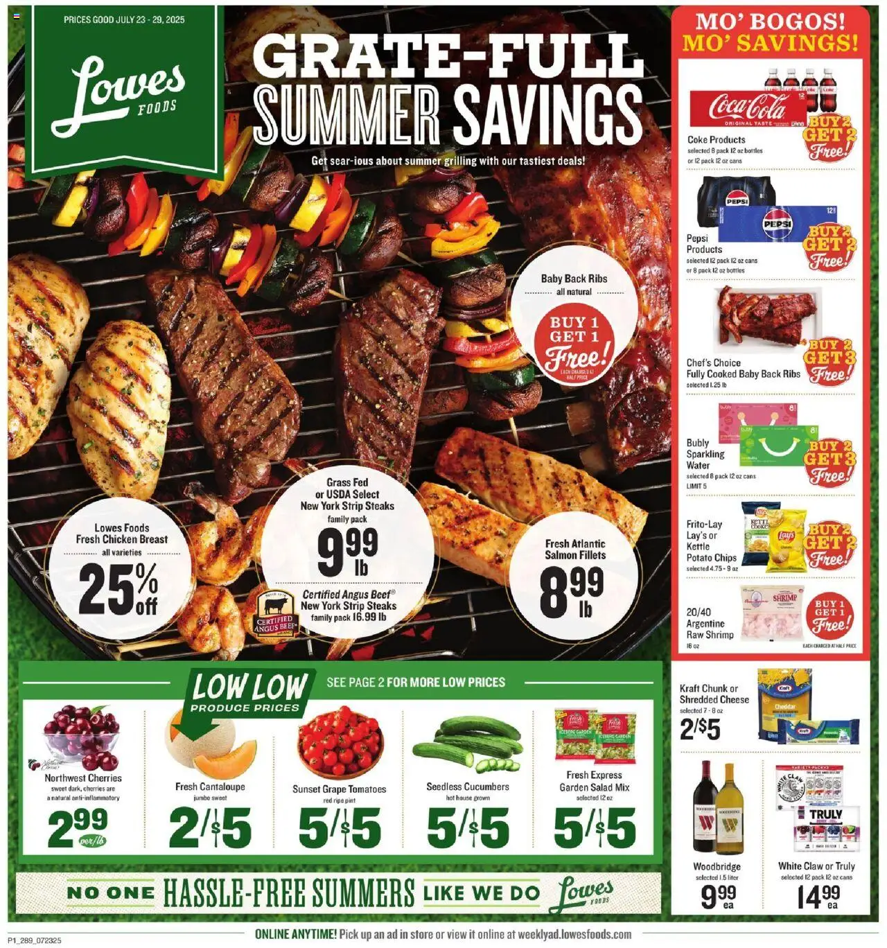 Lowes Foods Weekly Ad - GA from 07/23/2025 - Flyer - Page number 1
