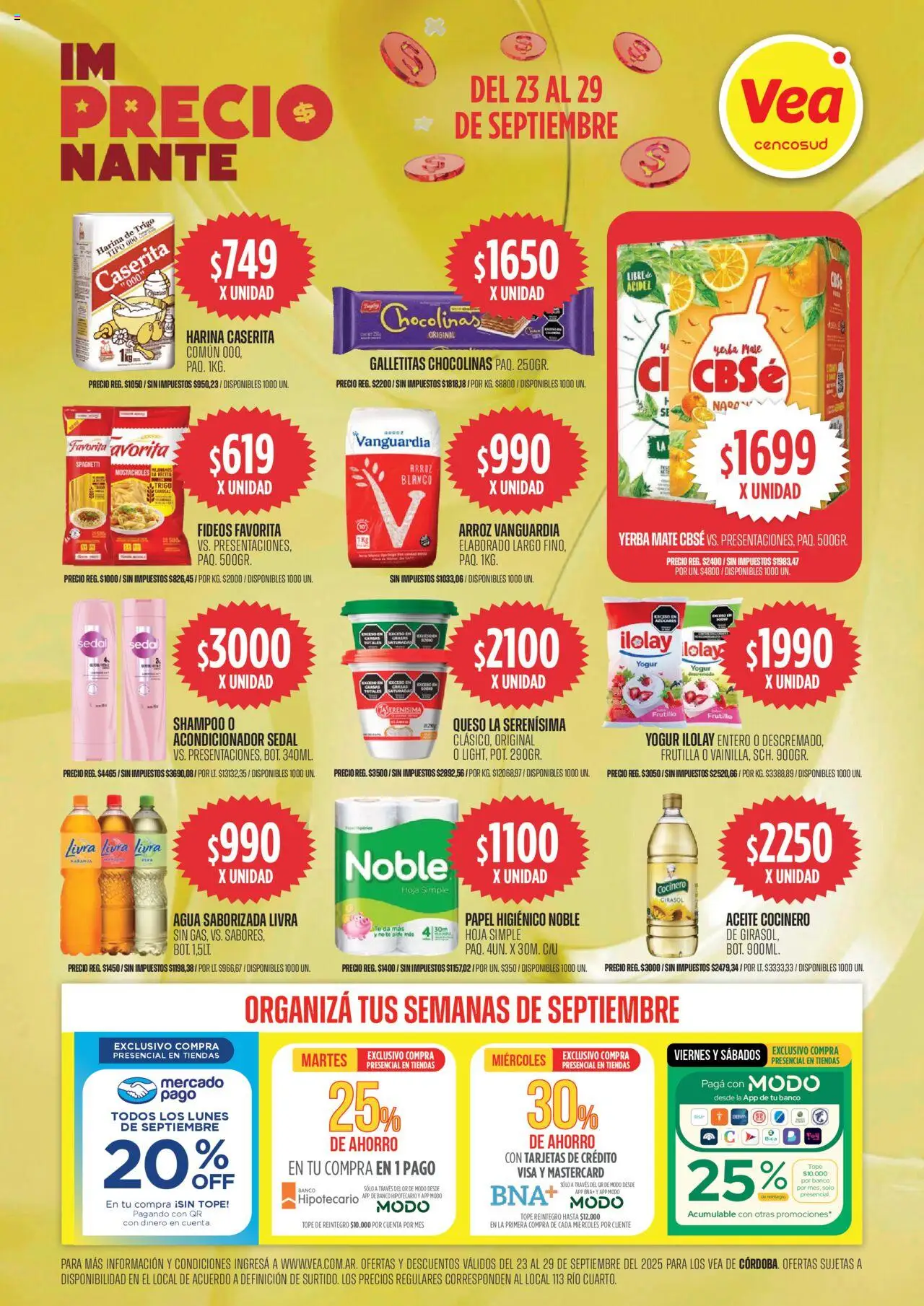 Vea Ofertas | Córdoba del 23/09/2025 >> Catálogo