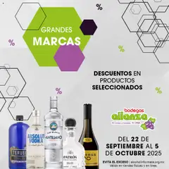 Vista previa las ofertas de la tienda Bodegas Alianza - Catálogo Grandes Marcas desde el 22/09/2025 