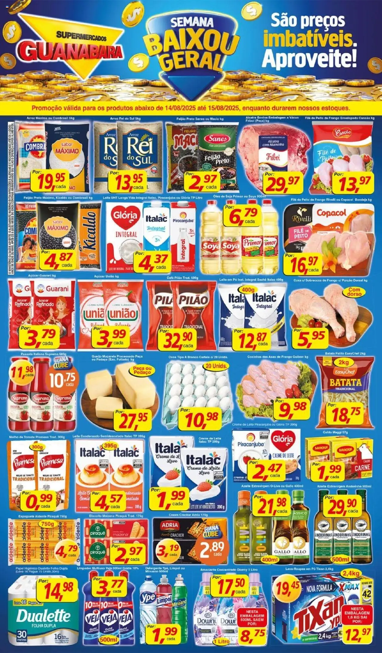 Supermercados Guanabara folheto "Encarte" válido a partir de 14/08/2025 - número de página 1