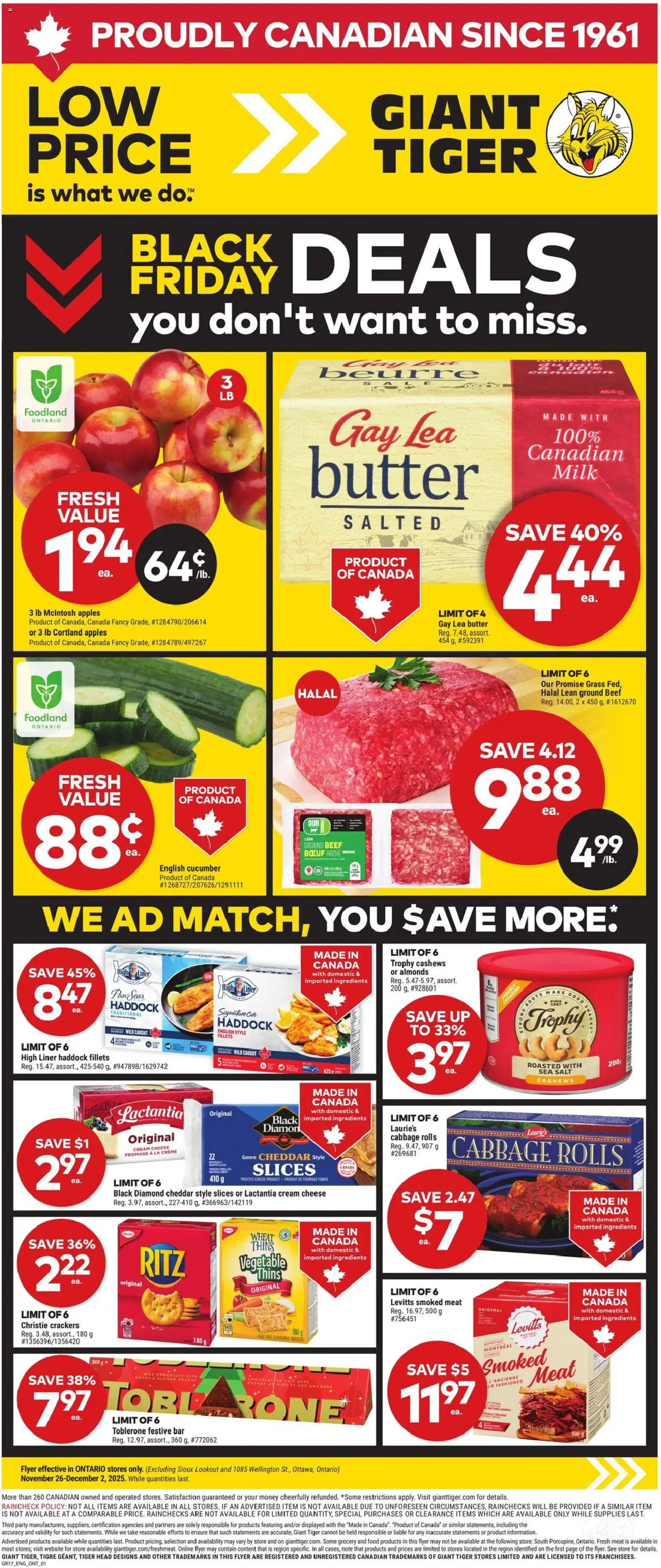 Preview of leaflet Weekly Flyer from shop Giant Tiger is valid from Nov 26, 2025