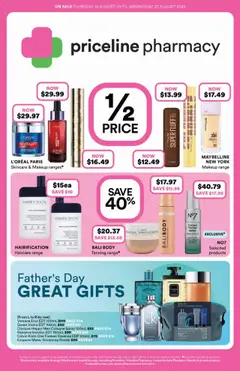 Preview of catalogue Catalogue from shop Priceline Pharmacy valid 14/08/2025