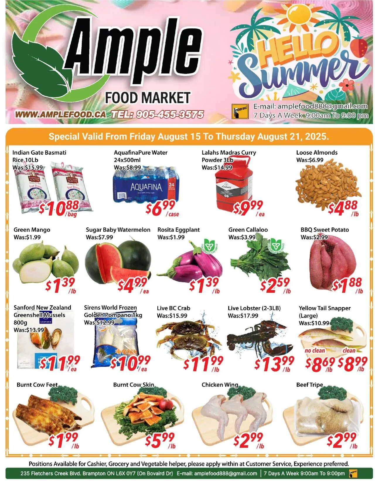 Ample Food Market flyer valid from Aug 15, 2025 - page number 1
