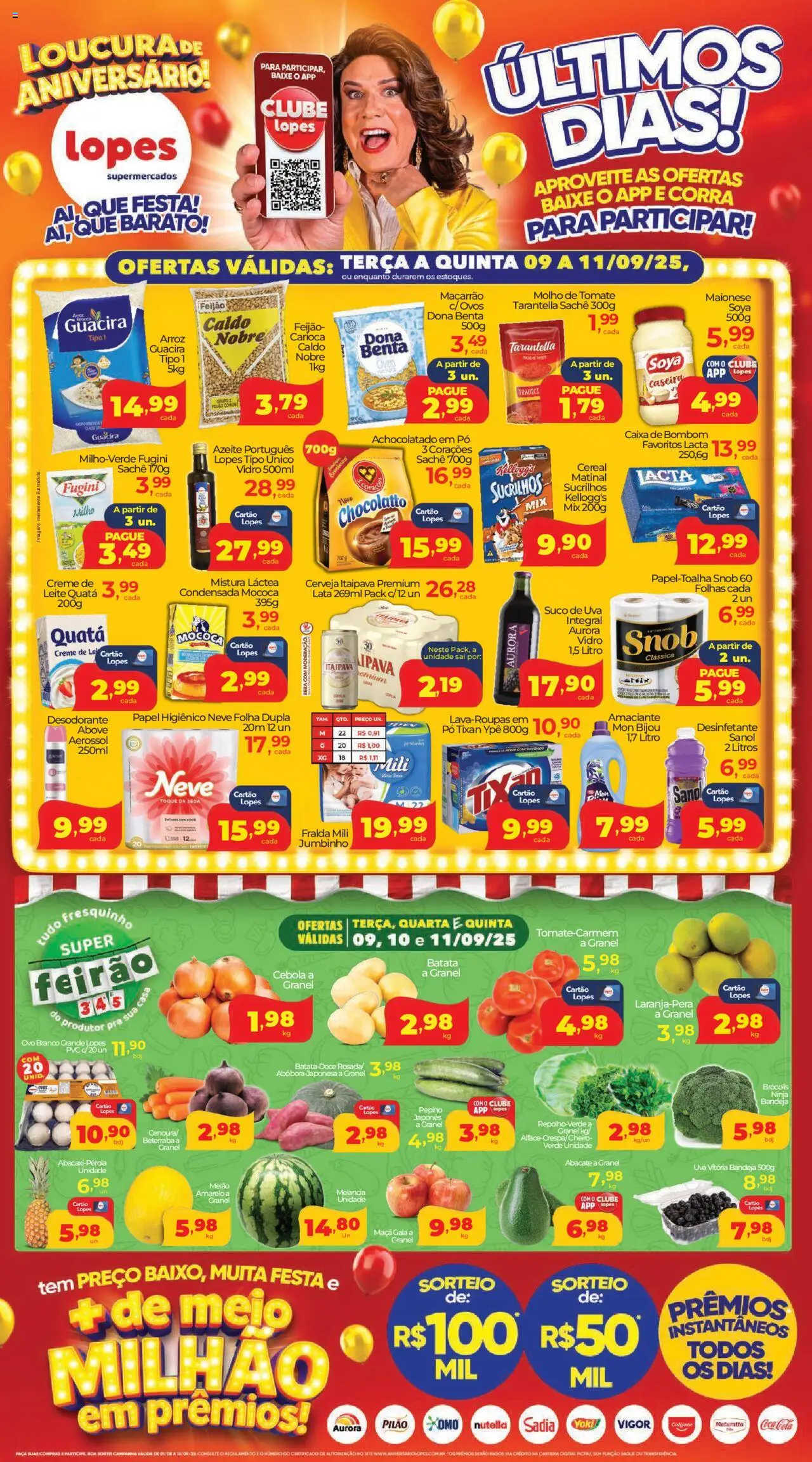 Lopes Supermercados folheto "Ofertas da semana" válido a partir de 09/09/2025 - número de página 1
