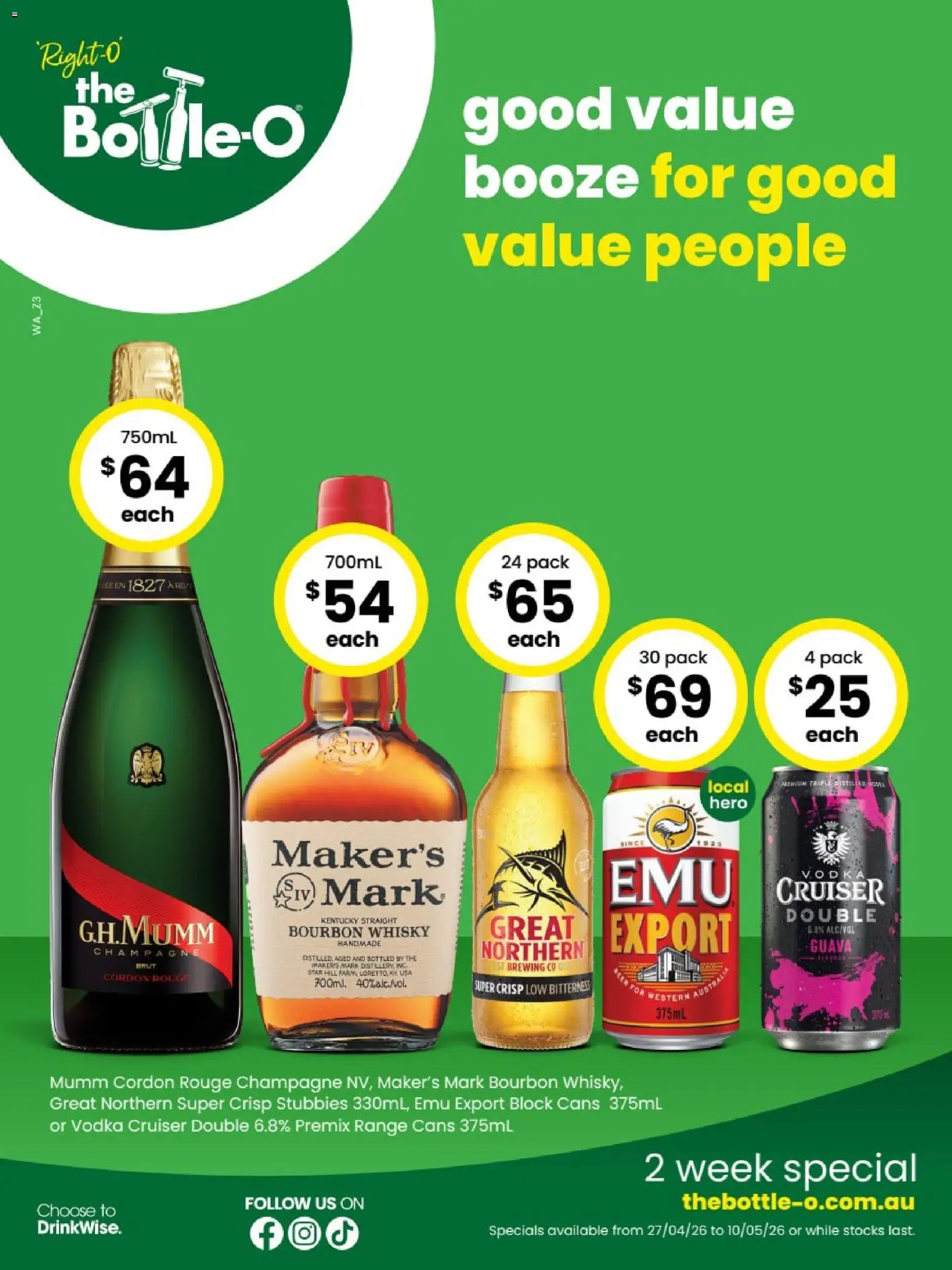 Preview of catalogue The Bottle-O catalogue BREMER BAY from shop The Bottle-O valid 27/04/2026