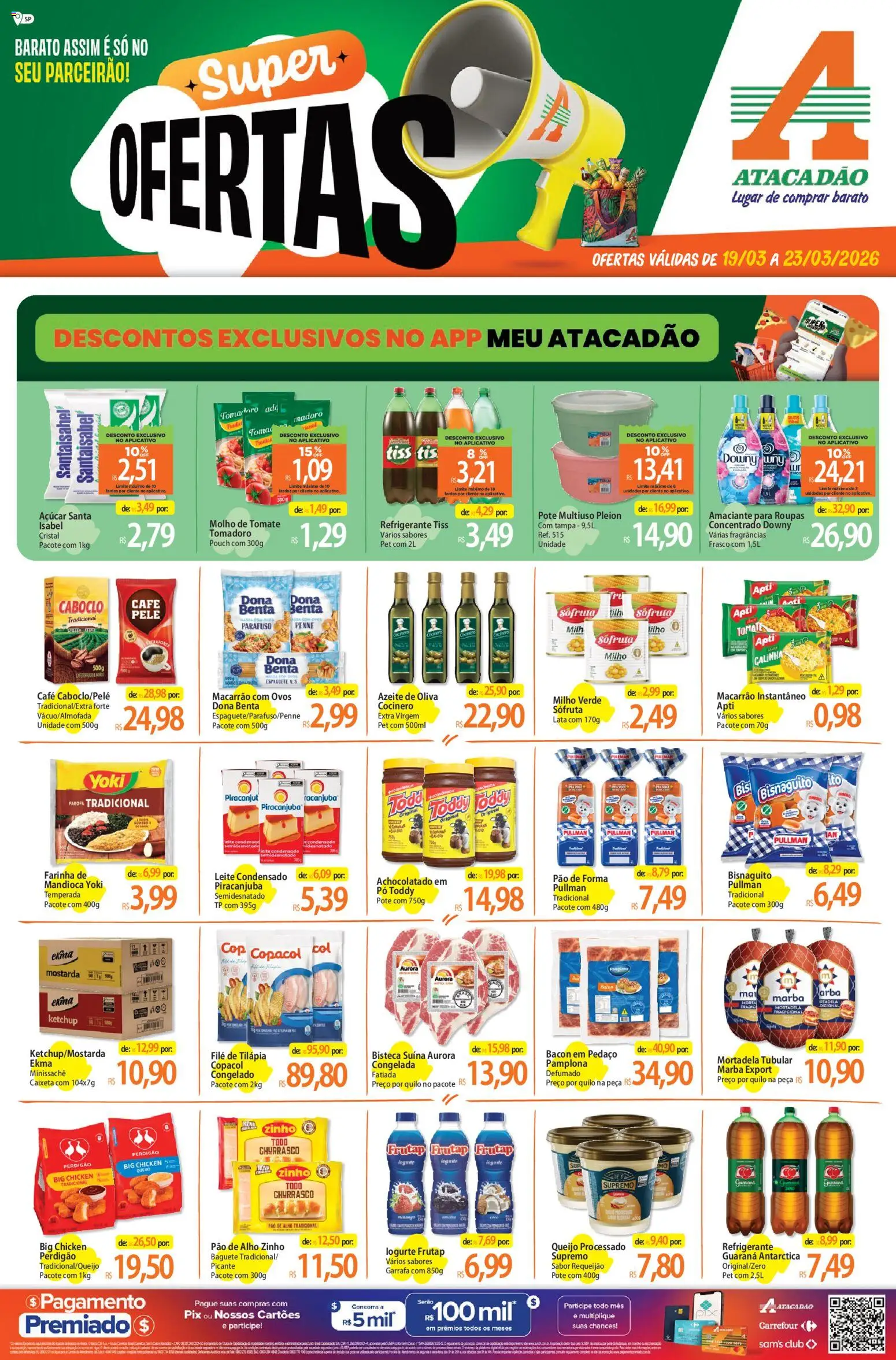 Pré-Visualização do folheto "Atacadão ofertas - SP" da loja Atacadão válido a partir de 19/03/2026