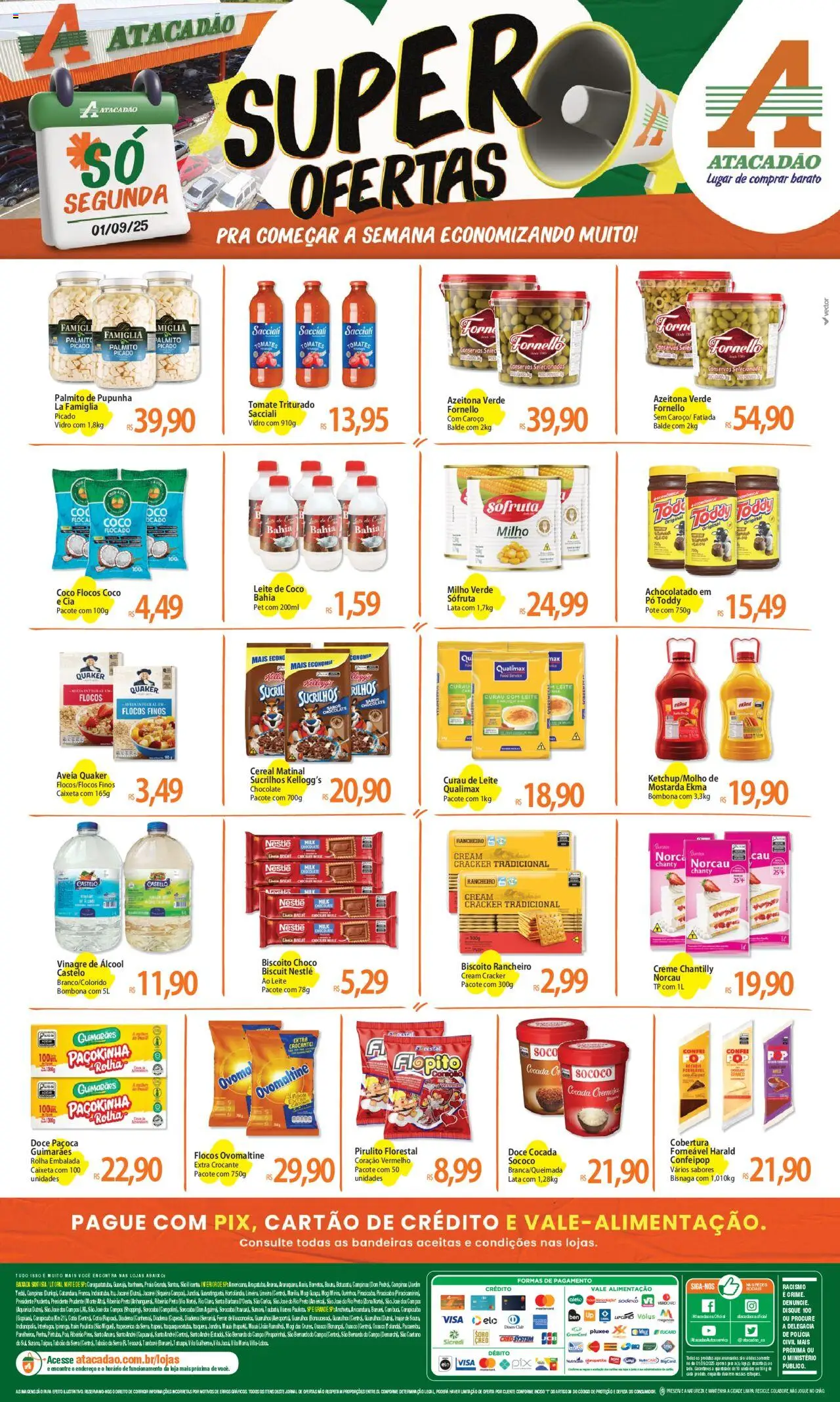Atacadão folheto "Ofertas - SP" válido a partir de 01/09/2025 - número de página 1