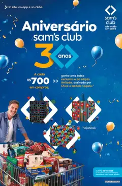 Pré-Visualização do folheto "Ofertas Aniversário" da loja Sam's Club válido a partir de 07/10/2025