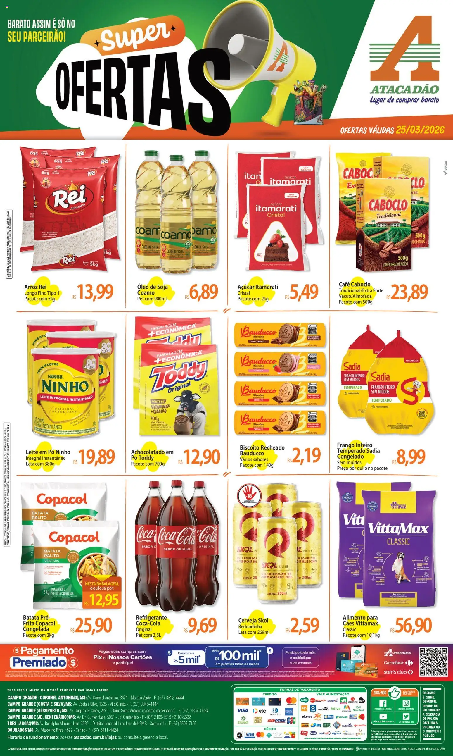 Pré-Visualização do folheto "Atacadão ofertas - MS" da loja Atacadão válido a partir de 25/03/2026