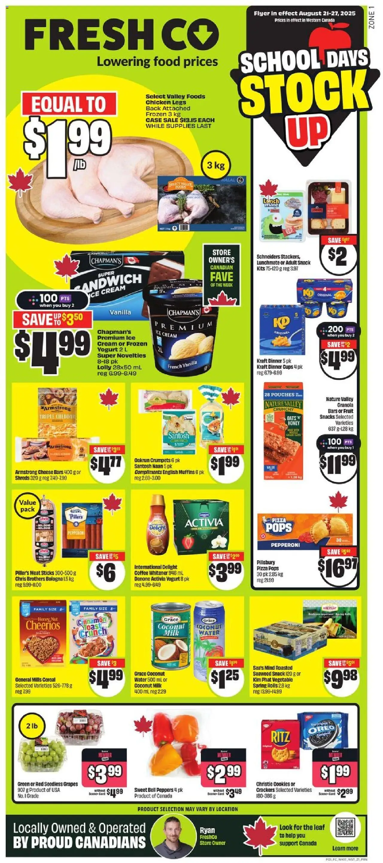 FreshCo flyer valid from Aug 21, 2025 - page number 1