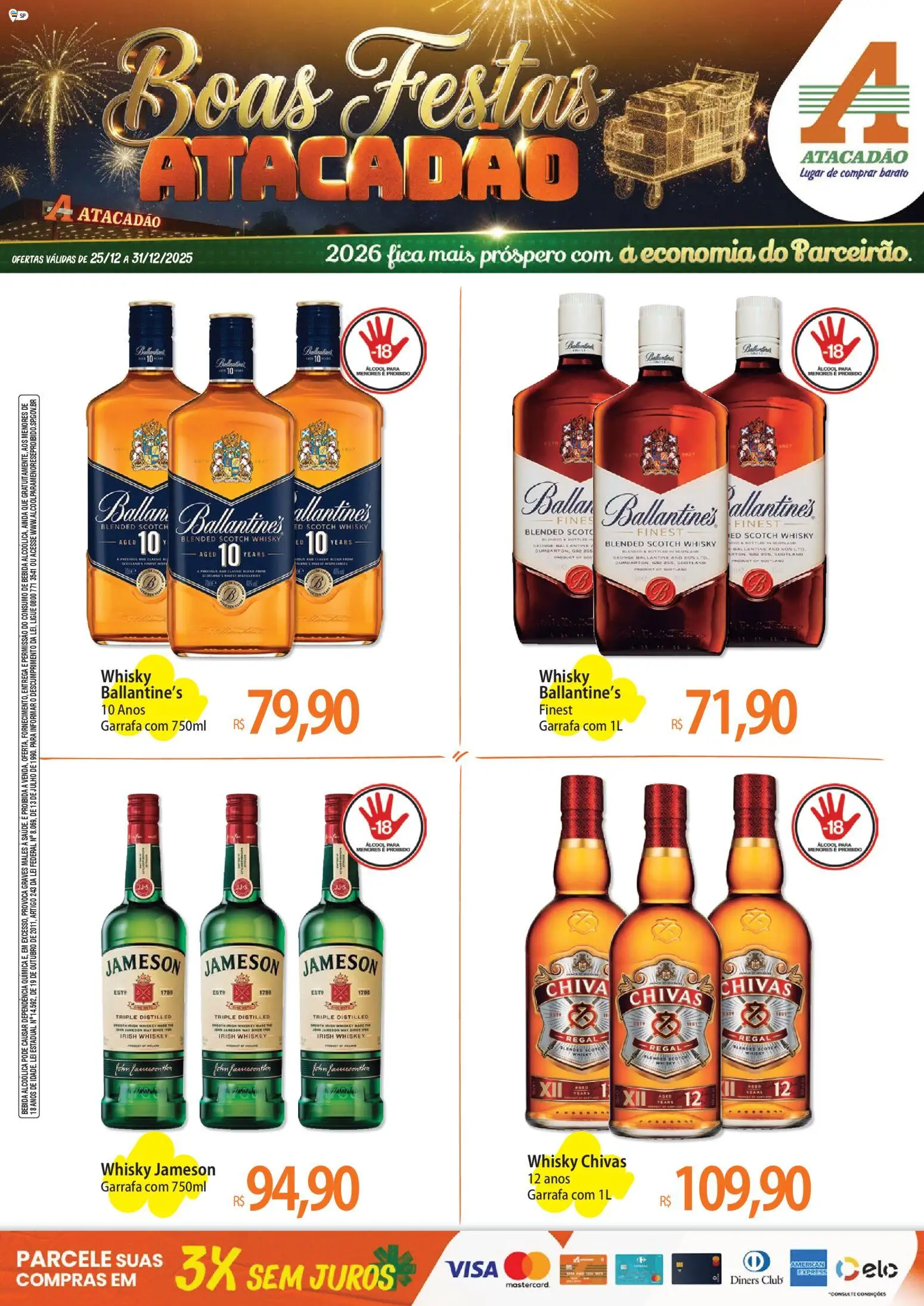 Pré-Visualização do folheto "Ofertas - SP" da loja Atacadão válido a partir de 25/12/2025