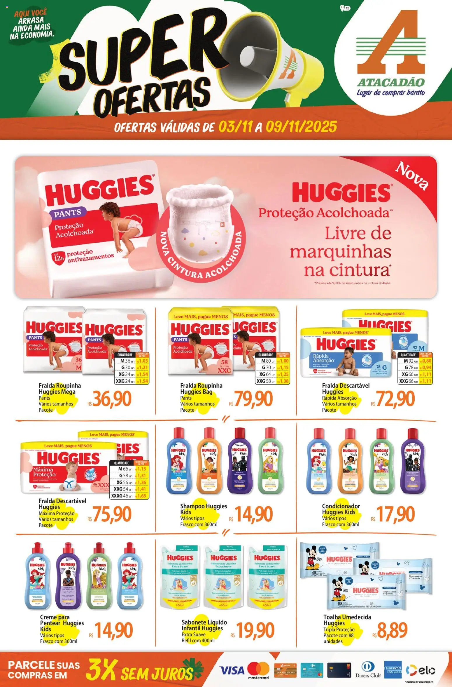 Pré-Visualização do folheto "Ofertas - CE" da loja Atacadão válido a partir de 03/11/2025