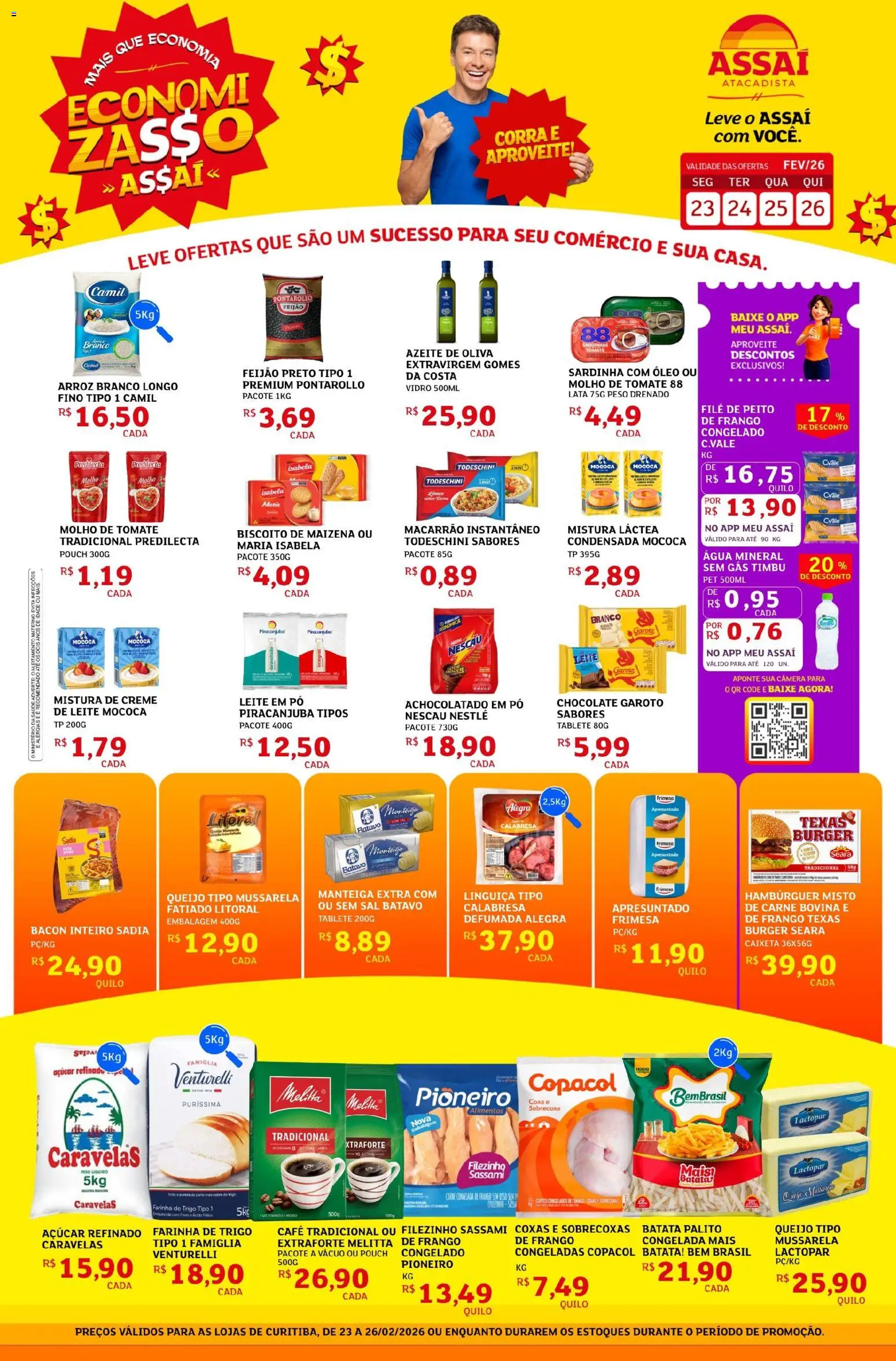 Pré-Visualização do folheto "Encarte - PR" da loja Assaí Atacadista válido a partir de 23/02/2026