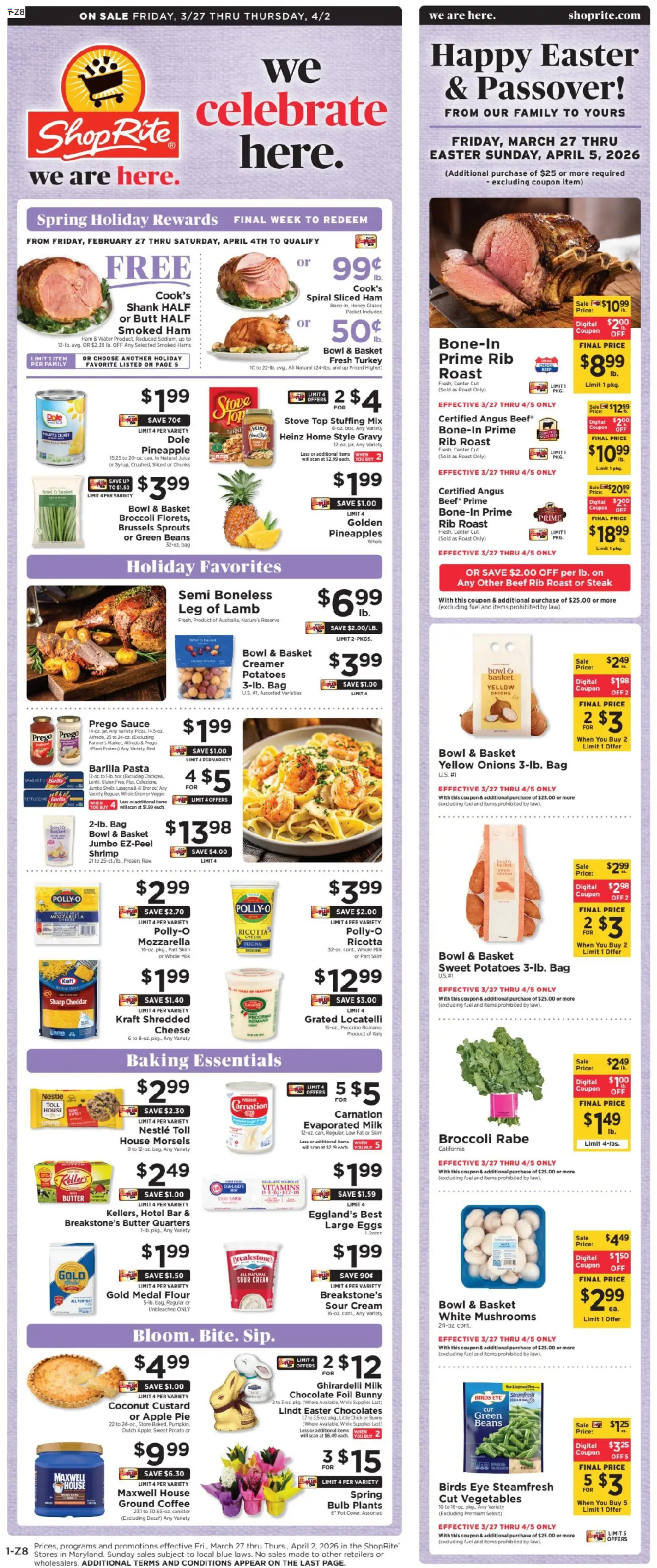 Ad Preview of ShopRite ShopRite Weekly Ad from 03/27/2026