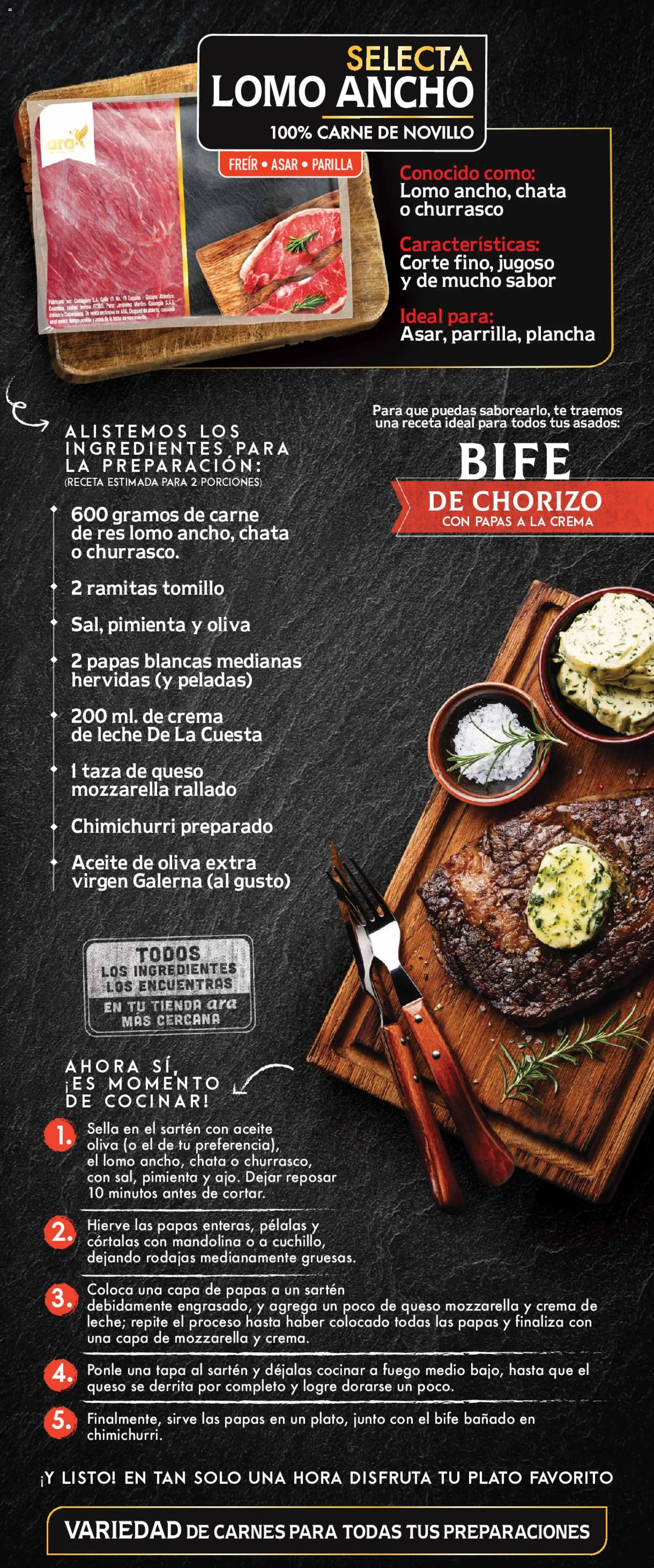  Vista previa del prospecto Cortes Carne de Res del almacen Ara válida del 16/01/2026 al 