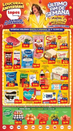 Pré-Visualização do folheto "Ofertas da semana" da loja Lopes Supermercados válido a partir de 12/09/2025