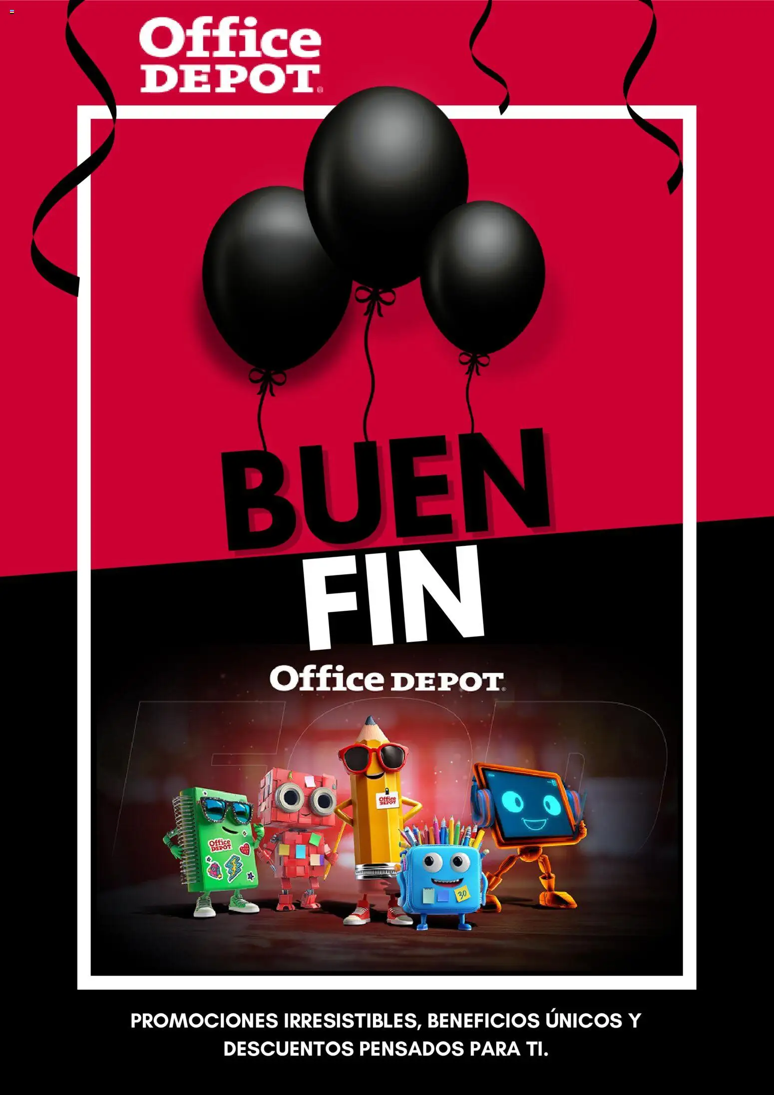 Vista previa las ofertas de la tienda Office Depot - Buen Fin aviso desde el 23/10/2025 