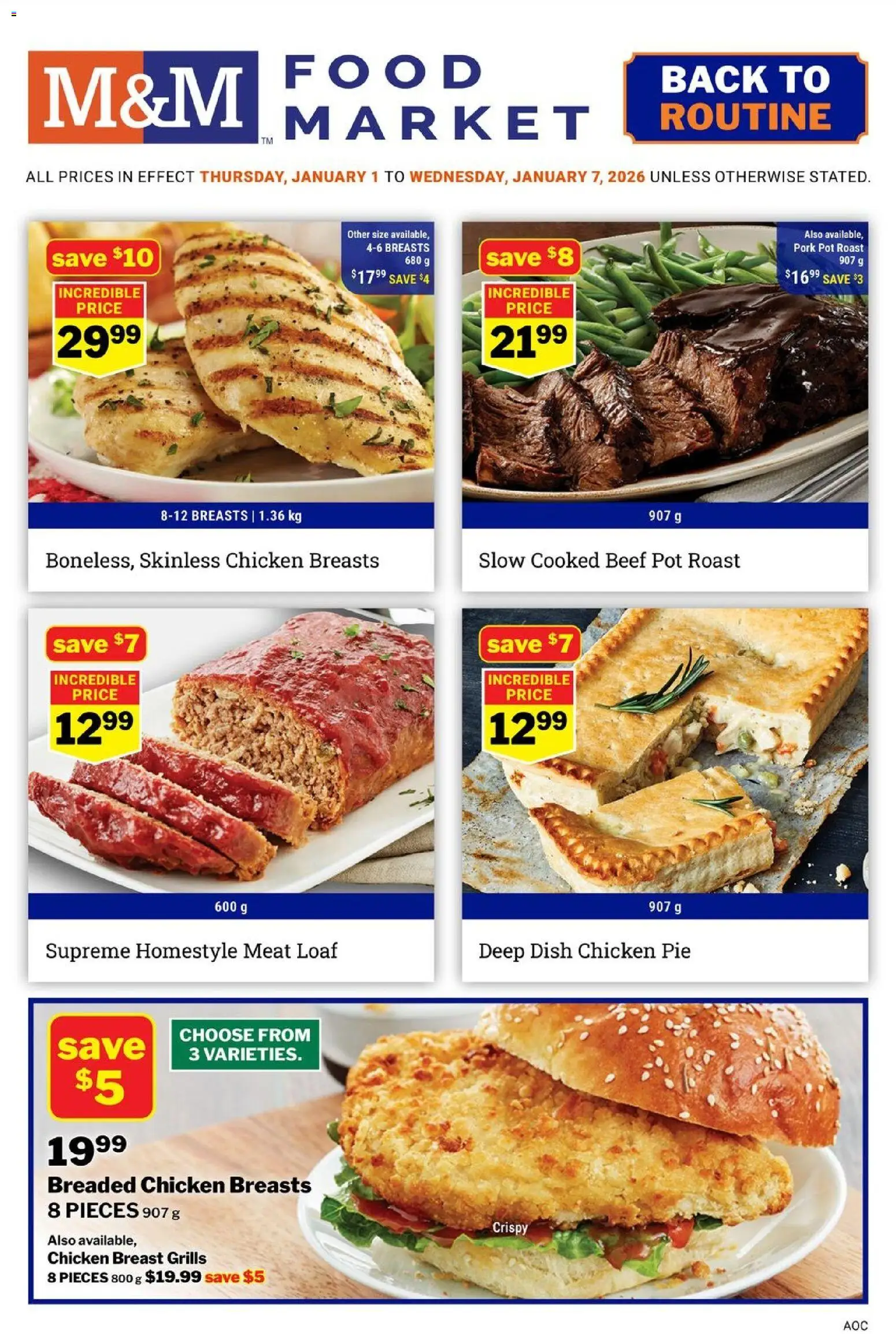 Preview of leaflet Weekly flyer / circulaire from shop M&M Food Market is valid from Jan 01, 2026