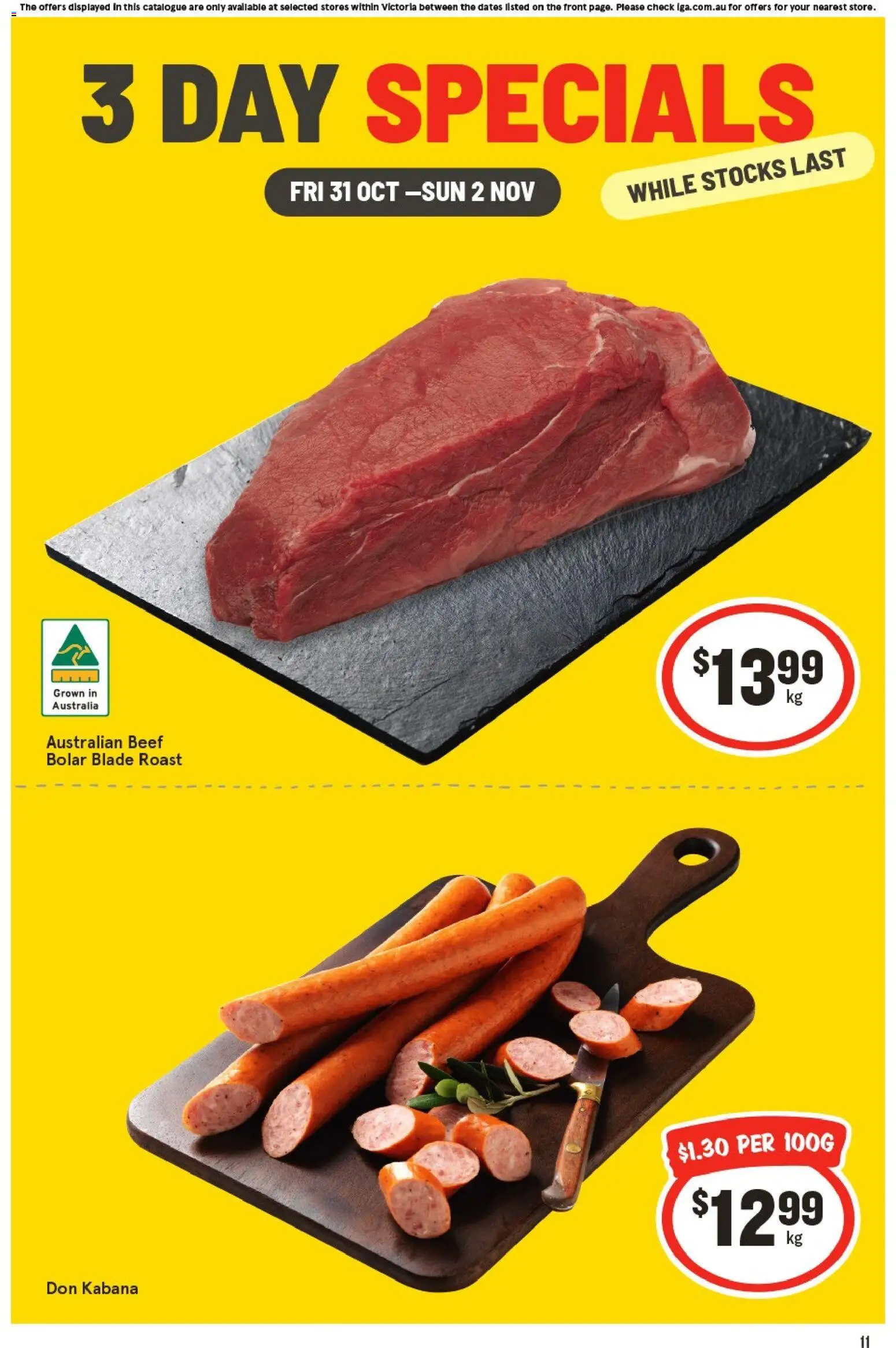 IGA catalogue valid from 31/10/2025 - page 1