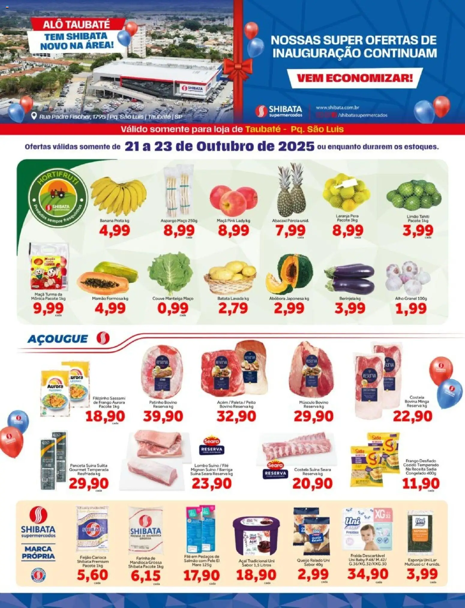 Shibata folheto "Ofertas Pq São Luis" válido a partir de 21/10/2025 - número de página 1