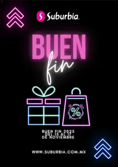 Vista previa las ofertas de la tienda Suburbia - Buen Fin aviso desde el 24/10/2025 