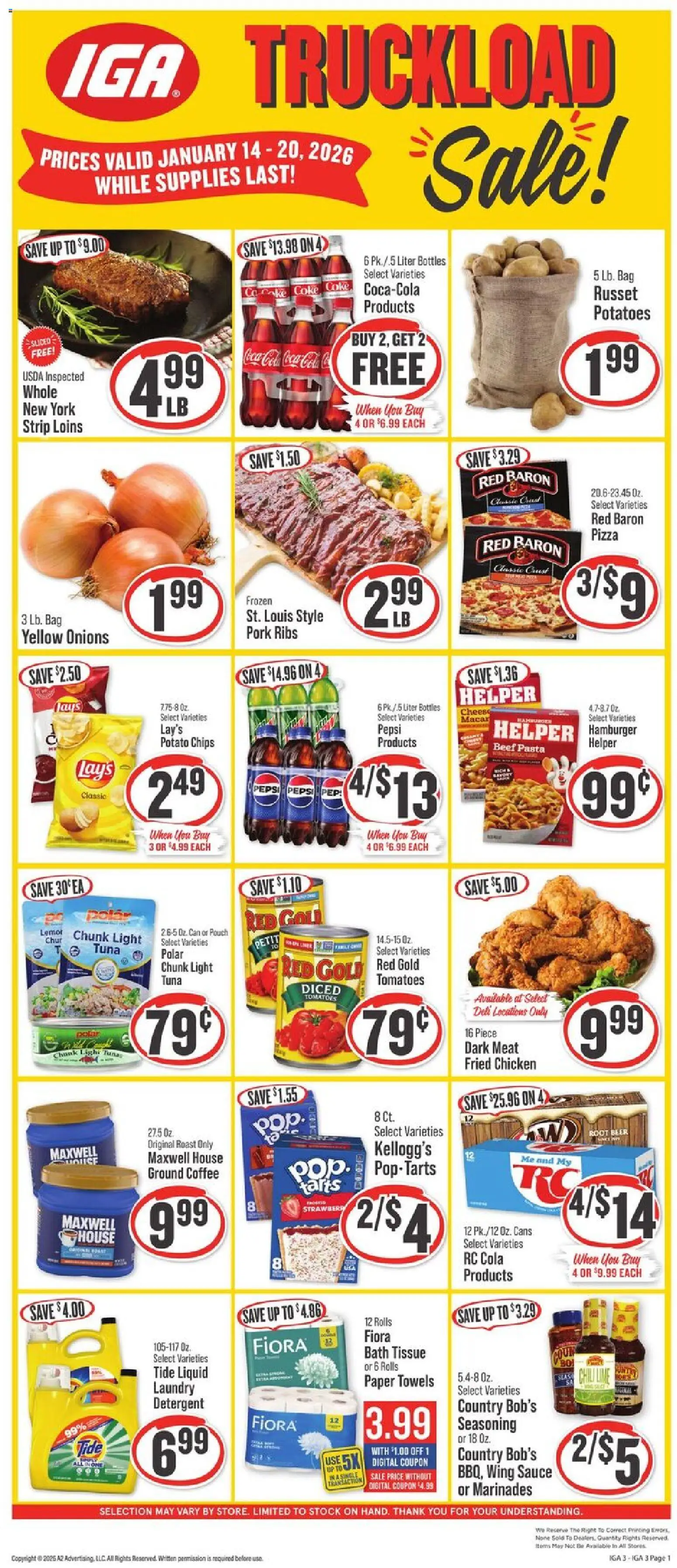Ad Preview of IGA Weekly Ad from 01/14/2026