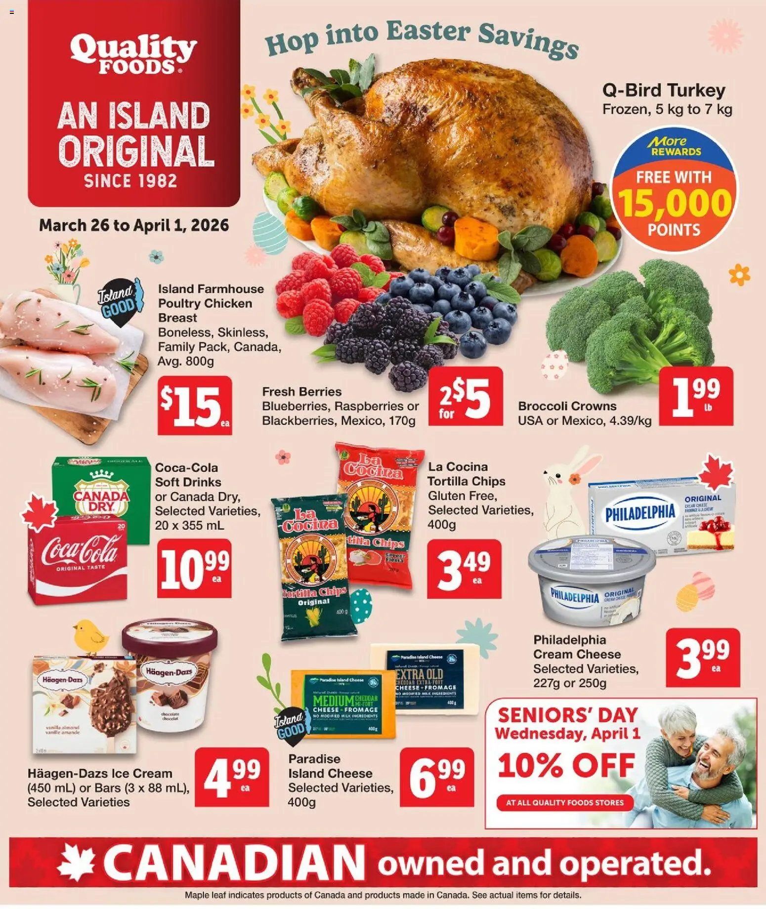 Preview of leaflet Quality Foods weekly flyer / circulaire from shop Quality Foods is valid from Mar 26, 2026