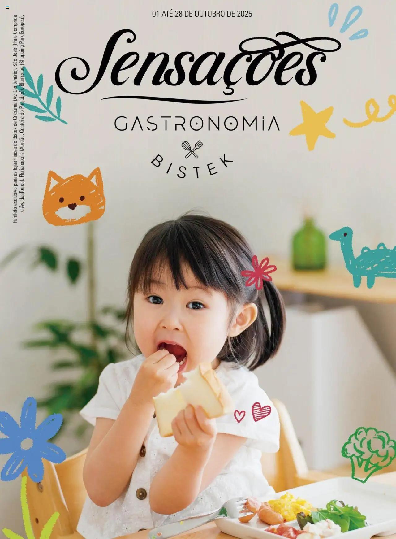 Bistek Supermercados folheto "Ofertas Sensações Gastronomia" válido a partir de 01/10/2025 - número de página 1