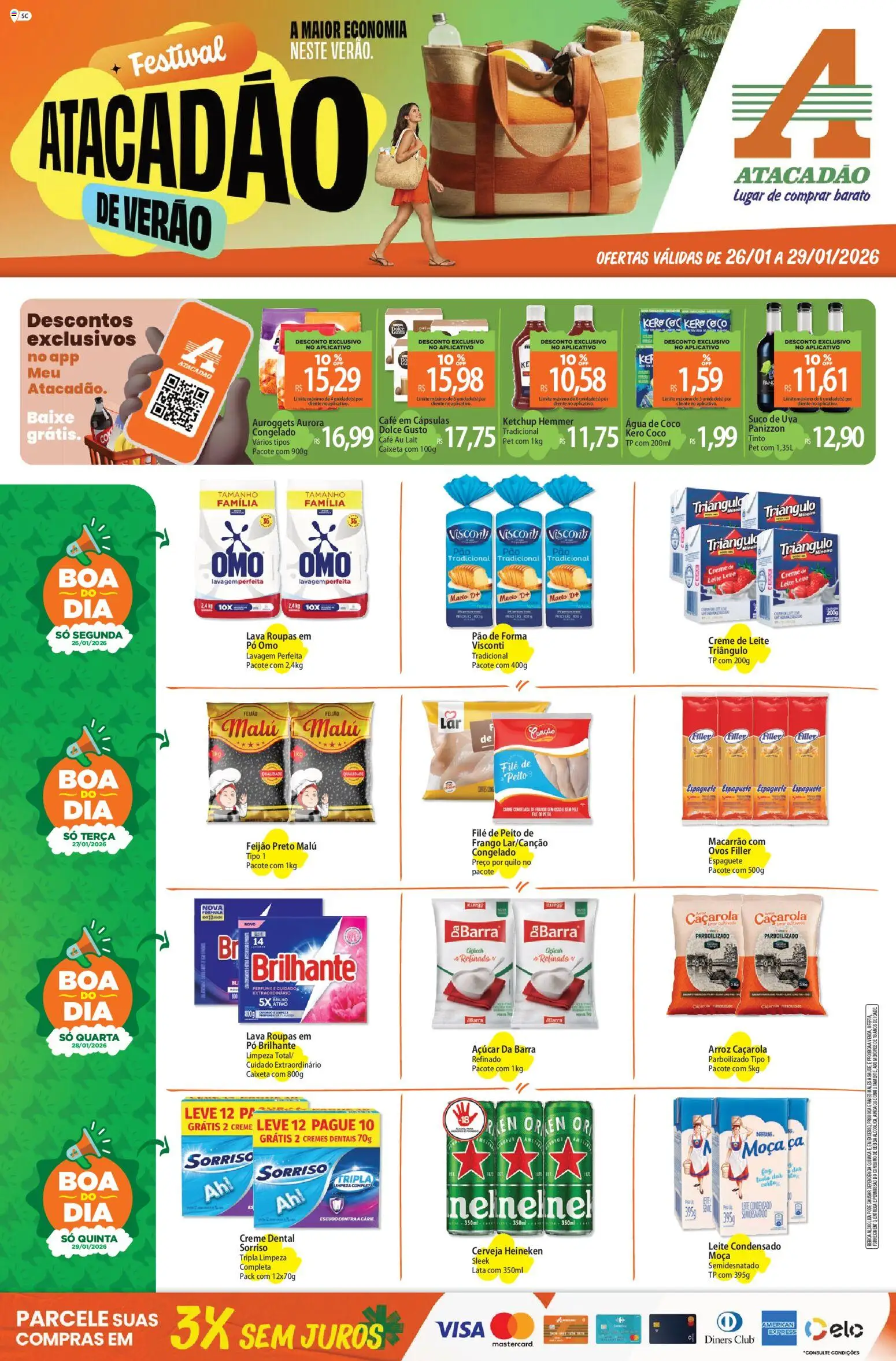 Pré-Visualização do folheto "Ofertas - SC" da loja Atacadão válido a partir de 26/01/2026