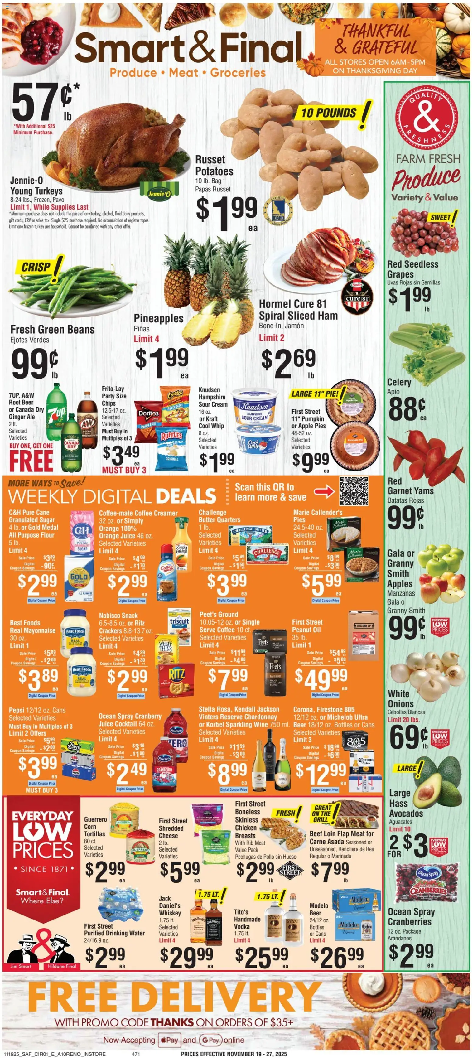 Ad Preview of Smart & Final Weekly Ad from 11/19/2025