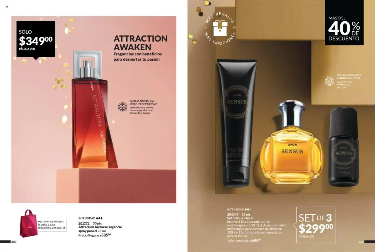 Campaña 9 2025 AVON y sus promociones válidas desde el 08/05/2025 - Número de página 105 - Bolsa, Desodorante, Nuez, Caja, Brandy, Acondicionador, Fragancia, Antitranspirante