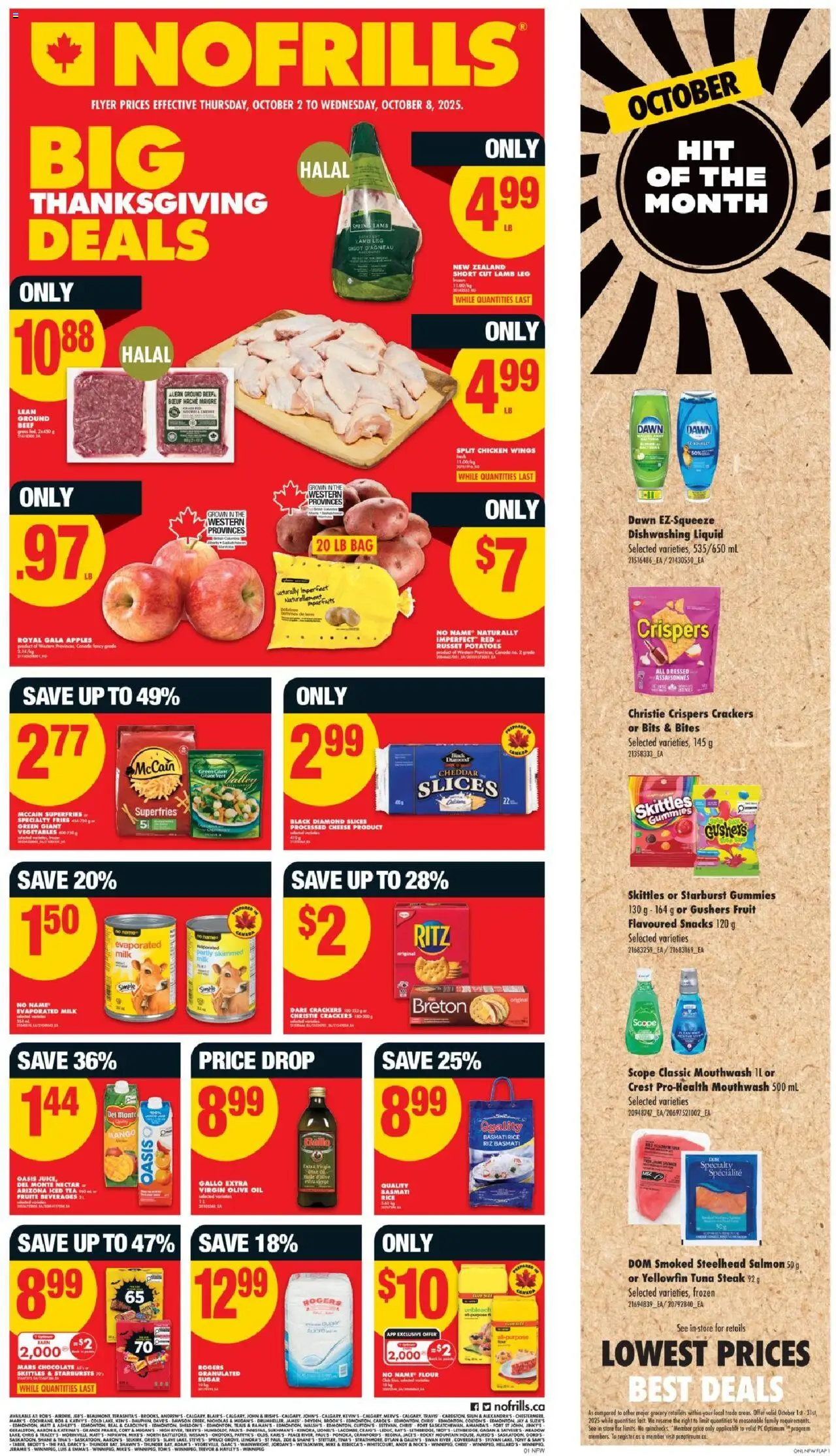 No Frills flyer valid from Oct 02, 2025 - page number 1