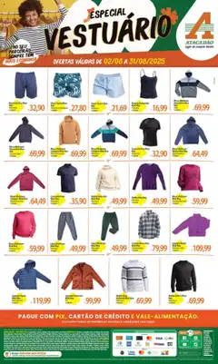 Pré-Visualização do folheto "Ofertas Vestuário" da loja Atacadão válido a partir de 02/08/2025